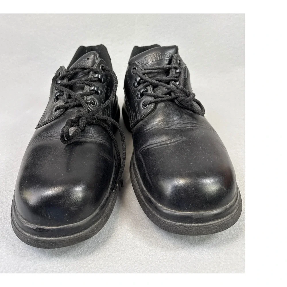 Red Wing 8618 Shoes Black‎ Leather Oxford Safety Work Shoes Mens Size 9 D SD